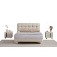 thumbnail image 3 of American Eagle  B-D083-W-F Modern White Cream Faux Leather Full Size Bed, 3 of 5