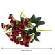 thumbnail image 5 of Advancent 25 cabezas de rosas artificiales, de escritorio, ramo de rosas decorativo, decoración para fiesta de boda Flores artificiales vino rojo, 5 of 6
