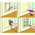 thumbnail image 5 of Puerta de plástico para mascotas, puerta para gatos, puerta para perros, puerta para gatos, orificio blanco, tamaño M, 5 of 5