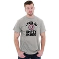 thumbnail image 4 of So Empty Inside Donut Sweet Tooth Plus Size Crewneck Graphic Tee Shirt Brisco Brands 2X, 4 of 5