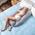 thumbnail image 4 of Funda fresca para almohada maternal Momcozy Dreamlign U Pro posicional corporal de 127-183 cm, 4 of 7