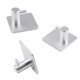 thumbnail image 2 of Ganchos Para Toallas Ganchos para colgar toallas de cocina sin perforaciones Soporte de baño montado en la pared (Plata) Wdftyju Libre de BPA, 2 of 4