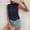 Navy, variant on ZZwxWA Women's Sleeveless Tank Tops Mock Neck Lace Floral Patchwork Pleated Casual Loose Blouses Shirts