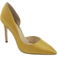 thumbnail image 4 of Jessica Simpson Prizma Satin Brass Pointed Toe Slip On Stiletto Fashion Pumps (Satin Brass, 5), 4 of 6