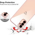 thumbnail image 3 of Samsung Galaxy A15 4G/5G Case,Cute Plating Edge Love Hearts Pattern with Camera Lens Protection Phone Case for Galaxy A15 6.5",Pink, 3 of 17