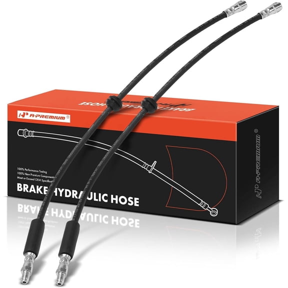 A-Premium Front Side Brake Hydraulic Hose Compatible with Select Mercedes-Benz Models - C350, GL320, GL350, GL450, GL550, R320, R350, R500, R63 AMG, ML320, ML350, ML450 - Replace# SL6063 (Pack of 2)