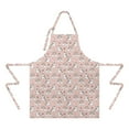 thumbnail image 2 of Pink Cartoon Unicorn Rainbow Star Butterfly Apron-Garden Aprons for Women with Pockets-Cotton Linen Waterproof Kitchen Cooking Gardening Aprons Adjustable for Kitchen,Cooking,BBQ and Salon 33x27 Inch, 2 of 7