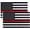 Thin Red 2 Pack, variant on 3x5 Fts Thin Green Line American Flag - Army Military Sheriffs Border Patrol Park Rangers Game Wardens Wildlife Conservation Environment Flags - 2 Pack