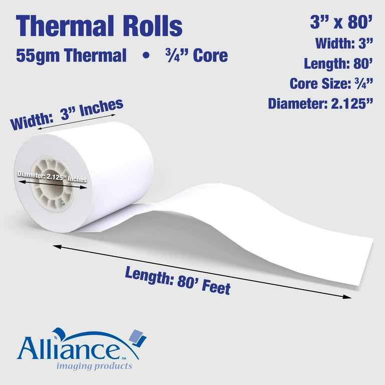Thermal Cash Register/POS Roll, 3 Thermal Cash Register/POS Roll, 3
