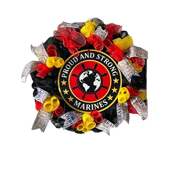 Proud and Strong Marines Wreath, Military Wreath, Patriotic