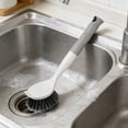 thumbnail image 3 of Circular Sink Brush, Non Greasy Bristles, Kitchen Dishwashing Utensil, Scrubbing Pots Pans, for Domestic Culinary Cleaning Tasks, KTFgvq, 3 of 5