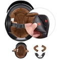 thumbnail image 4 of AHR RUN-O5 Retro 3/4 Open Face Motorcycle Helmet DOT Visor Scooter Cruiser XXL, 4 of 10