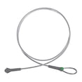 thumbnail image 1 of Terraxo Cable Anchor Cable Anchor Replacement Stainless Steel 25KN Fall Arrest Protection Construction Tree Work Reusable Cable Sling Anchor Protection Sheath 300cm, 1 of 8