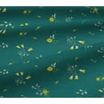 thumbnail image 4 of oneOone Cotton Jersey Teal Green Fabric Leaves & Flowers Floral Sewing Craft Projects Fabric Prints By Yard 58 Inch Wide, 4 of 4