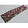thumbnail image 4 of Rug Kilim, Rugs For Kitchen, Decorative Kilim, Turkish Kilim, Brown Kilim, Vintage Kilim, 2x8.5 ft Accent Kilim, Nursery Kilim, 4 of 10