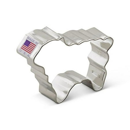 3 Inch Tin Cookie Cutter - Ann Clark Lamb Cookie Cutter - 3 Inches - Tin Plated Steel