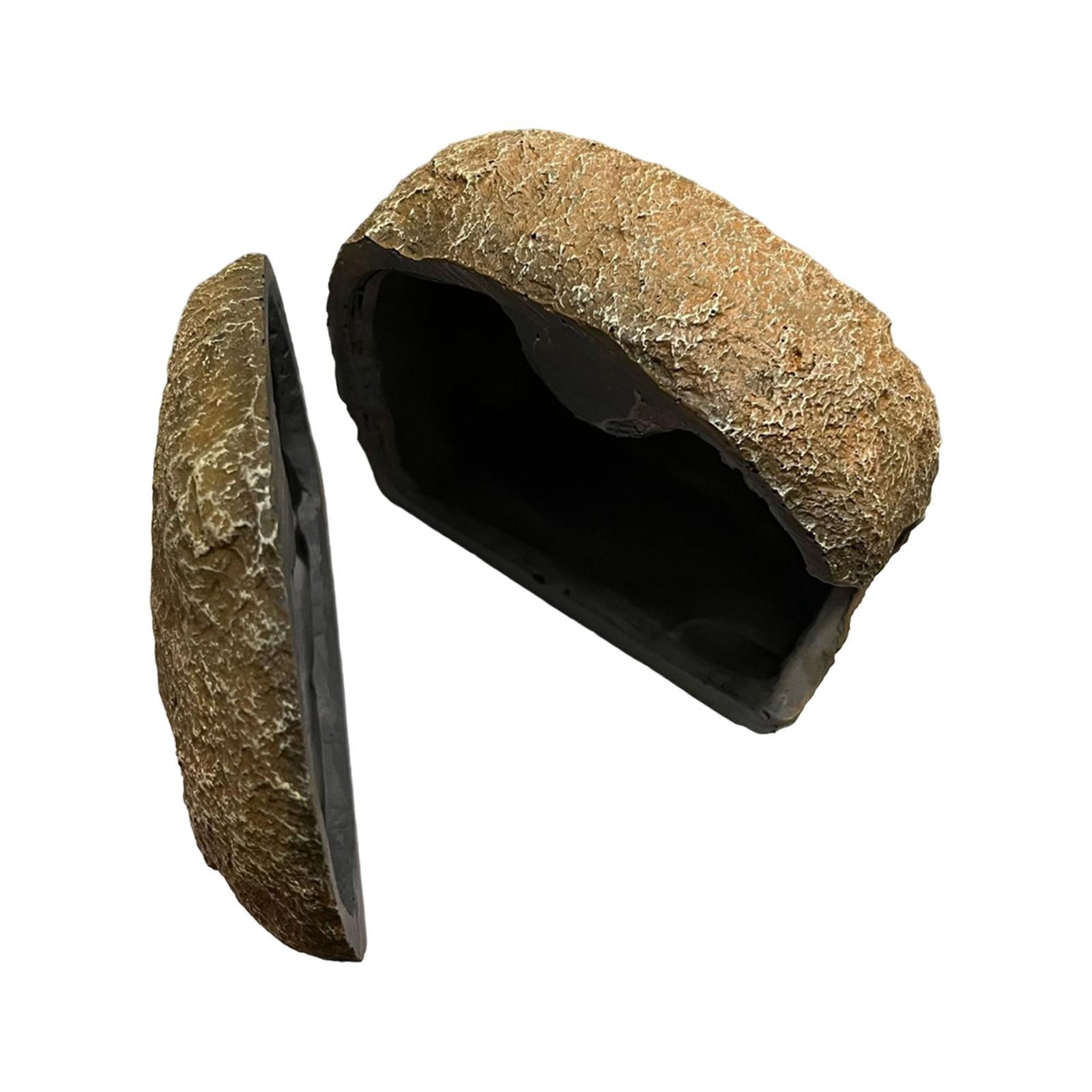 Bvdfgk Aquarium Hideaway Cave Play Breed Resin Crafts Lifelike Rest Aquarium Decoration