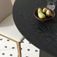 thumbnail image 6 of MAYEERTY 42" Soild Wood Dining Table Farmhouse Round Kitchen Table, Black, 6 of 9
