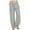 Gray, variant on Lixiuxyad Cargo Pants for Women Wide Pants Waist Long Drawstring Casual Linen Elastic Women Leg Solid Cotton Pants Blue
