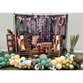 thumbnail image 3 of 7x5ft Western Cowboy Backdrop Western Party Decorations Wild West Vintage Wooden House Barn Door Photography Background Cowboy Theme Party Decorations Banner Photo Booth F44, 3 of 10