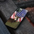 thumbnail image 4 of WIRESTER Shockproof Soft Rubber Cover Case for Apple iPhone 11 Pro Max 6.5" 2019, Vintage American USA Flag Deer, 4 of 5