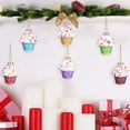 thumbnail image 3 of Nuevos adornos para árboles de Navidad, adornos colgantes de frutas, piña, adornos de cristal para cupcakes, adornos navideños, 3 of 6
