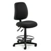 OFM Posture Series Armless Swivel Task Chair with Drafting Kit, Fabric, Mid-Back, in Black (118-2-DK-805)