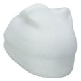 thumbnail image 2 of Mustache Embroidered Short Beanie - White OSFM, 2 of 5