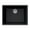 Black, variant on Quartztone Series Composite Granite Undermount Single Bowl Kitchen Sink, White