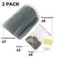 thumbnail image 5 of 2 PACK Cat Self Groomer,Softer Cat Corner Scratcher For Wall With Catnip,Massage Comb Groomer Cat Corner Groomer,Pet Grooming Massage Kitten Brush,Cat Face Scratcher For Kitten with Long &Short Fur, 5 of 7