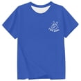 thumbnail image 3 of WOYY Boys Casual Letter Print T-Shirt Round Neck Short Sleeved T Shirt Children's Tee, Sizes 1-13, 3 of 4