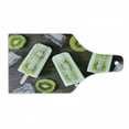 thumbnail image 1 of Kiwi Cutting Board, Top View Photo of Natural Homemade Fruit Popsicles with Ice Cube, Decorative Tempered Glass Cutting and Serving Board, in 3 Sizes, by Ambesonne, 1 of 2