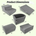 thumbnail image 3 of Costway 5PCS Climb and Crawl Playset with Ball Pit for Kids Zippers for Playroom Gray, 3 of 10