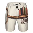 thumbnail image 3 of Logiee Books Key To Knowledge Print Mens Swim Trunks Quick Dry Board Shorts,Breathable Hawaii Beach Shorts Swimwear Bathing Suits-Large, 3 of 6