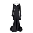 thumbnail image 1 of Halloween Los Addams Familia Morticia Vestido Sexy Elegante Negro Cosplay Traje, 1 of 4