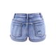 thumbnail image 3 of Pantalones cortos de mezclilla rasgados para mujer, cintura alta enrollada elástica XBTCLXEBCO agujero, 3 of 6