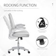 thumbnail image 4 of Vinsetto Mesh Office Chair with Lumbar Back Support and Flip-Up Armrests, 4 of 9