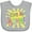 AC-Heather Grey, variant on Inktastic I Love My Nonni Sun and Rainbow Letters Boys or Girls Baby Bib