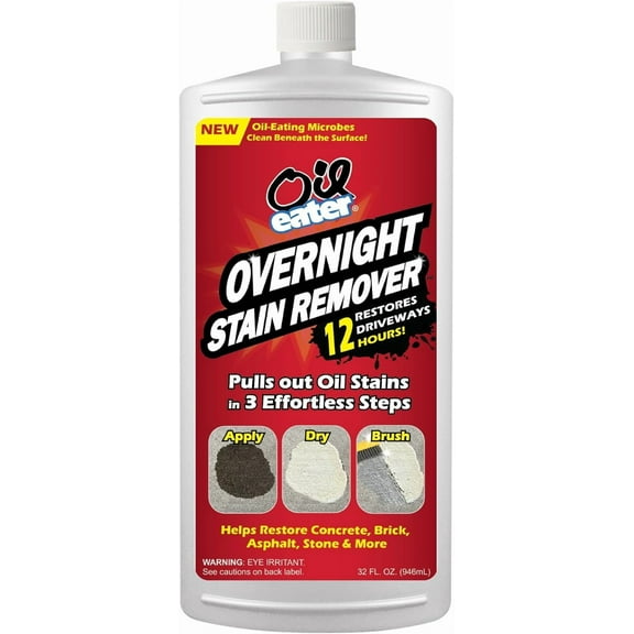 Oil Eater 40oz Overnight Stain Remover for Oil Stains on Driveways, Garages, Concrete & Surfaces