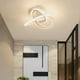 thumbnail image 1 of Lámpara de techo LED simple y moderna para pasillo, pasillo, pasillo, doble círculo, entrada de guardarropa, balcón, lámparas de luz de entrada, 1 of 6