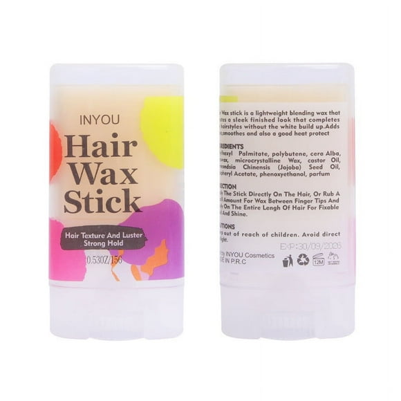 FcBaudy Hair Care Products Styling Hair Wax Stick Broken Hair Finishing Paste Styling Finishing Stick Broken Hair Artifact Hair Wax Men's And Women's Styling 15g wax pomade