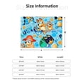 thumbnail image 2 of Lsque Bluey Print Flannel Throw Blanket, Ultra-soft Blanket for Bed, Couch, Car, Hypoallergenic Anti-pilling blanket-50"x40", 2 of 8