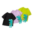 thumbnail image 2 of XBASW Toddler Kids Boys T-Shirt Dinosaur Short Sleeve Tops Baby Cotton Summer Tees for Boys 1-6 Years Old, 2 of 8