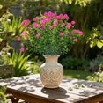 thumbnail image 2 of Artificial Eucalyptus Flowers 8 Bundles – UV-Resistant Faux Boxwood Shrubs, Lifelike Plastic Plants for Indoor Outdoor Garden, Patio, Porch, Home, Wedding, Farmhouse Hanging Decor, 2 of 7
