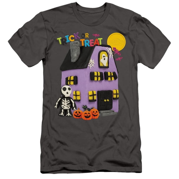 Play Doh Trick Or Treat S/S Adult 30/1 T-Shirt Charcoal