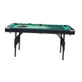 thumbnail image 4 of DSstyles 65.75-Inch Indoor Pool Table, Black, w/Cues & Balls, 4 of 5