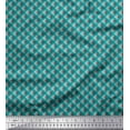 thumbnail image 1 of Soimoi Polyester Crepe Fabric Diagonal Check Print Fabric by Yard 52 Inch Wide, 1 of 5