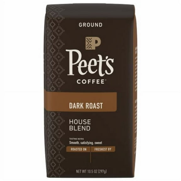 2X-Peet's Coffee Dark Roast House Blend Ground Coffee - 10.5 oz