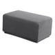 thumbnail image 4 of Funda de Reposapiés de Asiento Otomanas Taburete de Almacenamiento Silla Pequeña Accesorios Suaves Gris XL 83 hasta 116cm Macarena Funda de puf otomana, 4 of 8