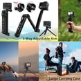 thumbnail image 6 of HONGDAK 63in1 Action Camera Accessories Kit for GoPro Hero 13/12/11/10/9 , Waterproof Housing+Silicone Case+ Adjustable Arm+Head Chest Wrist Strap+Bike Mount+Suction Cup+Floating Grip Bundle, 6 of 8
